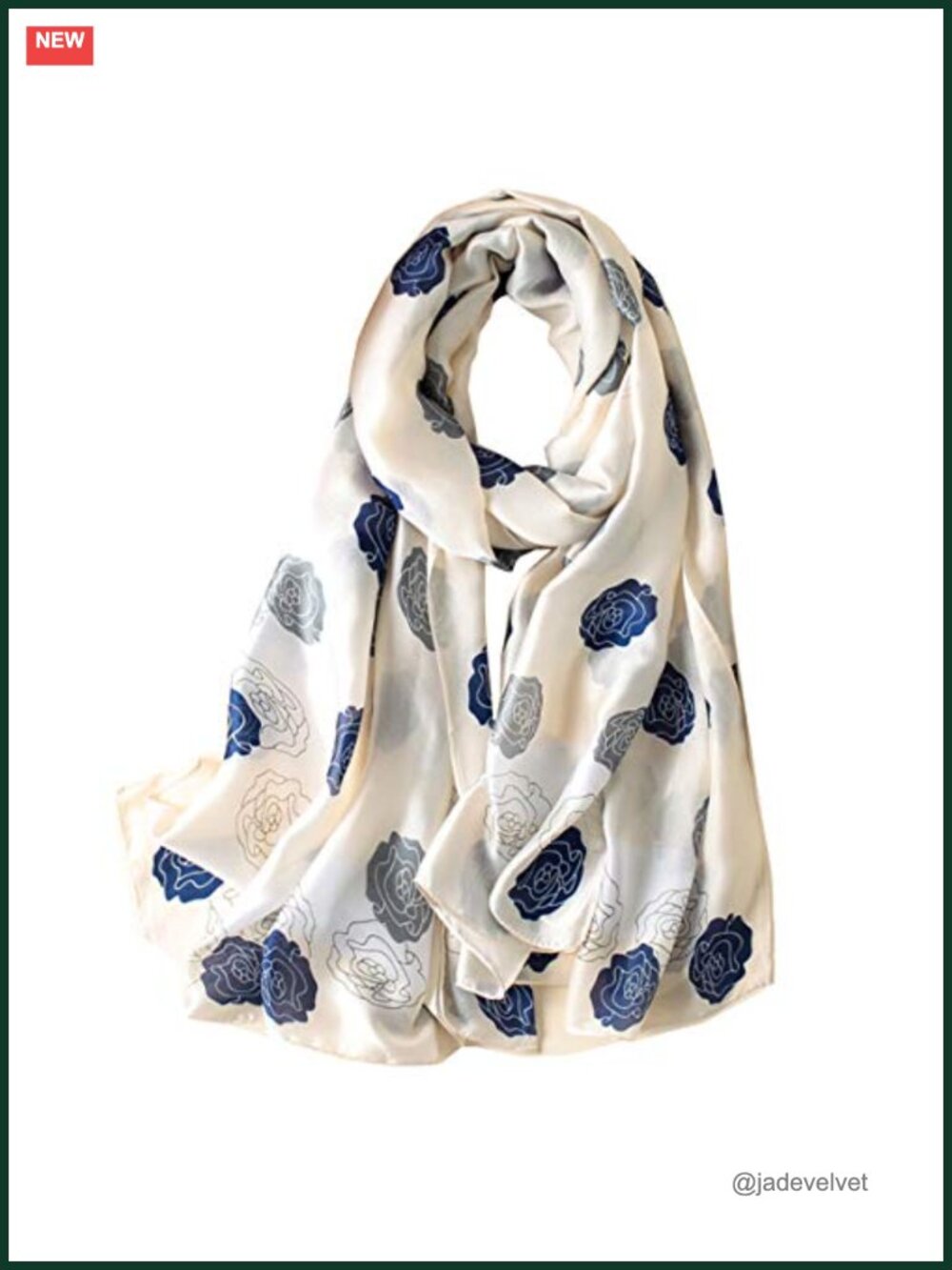 100% Mulberry Silk Scarf Long Lightweight Shawl Wrap 70x35